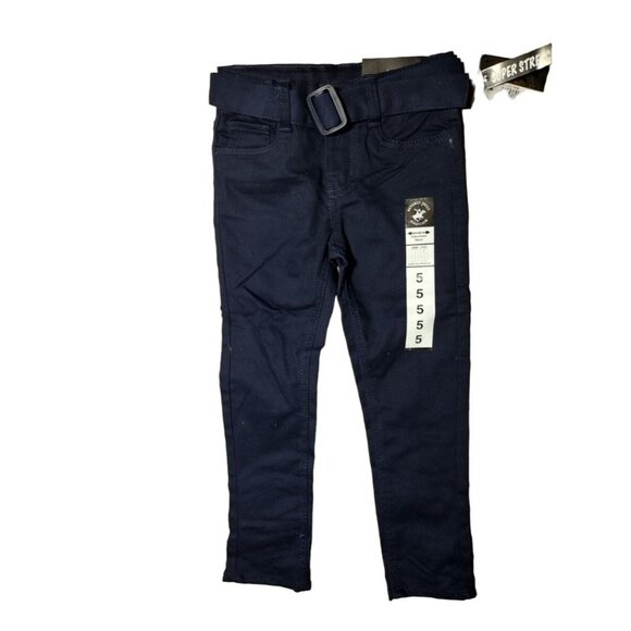 Beverly Hills Polo‎ Club Girls' School Uniform Pants - Super Stretch Size 5 Navy - Picture 5 of 6